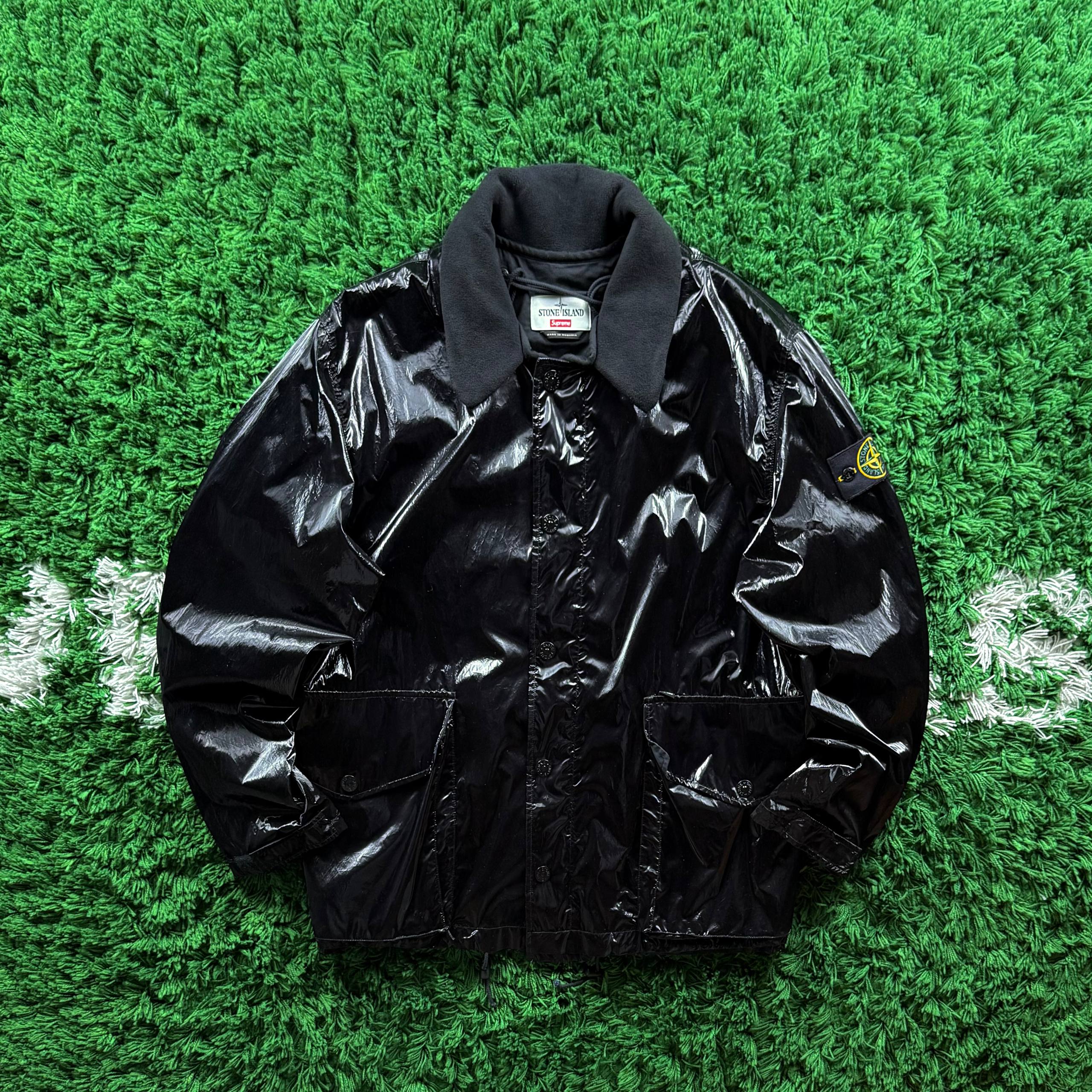 Stone Island Supreme New Silk Light Jacket Black